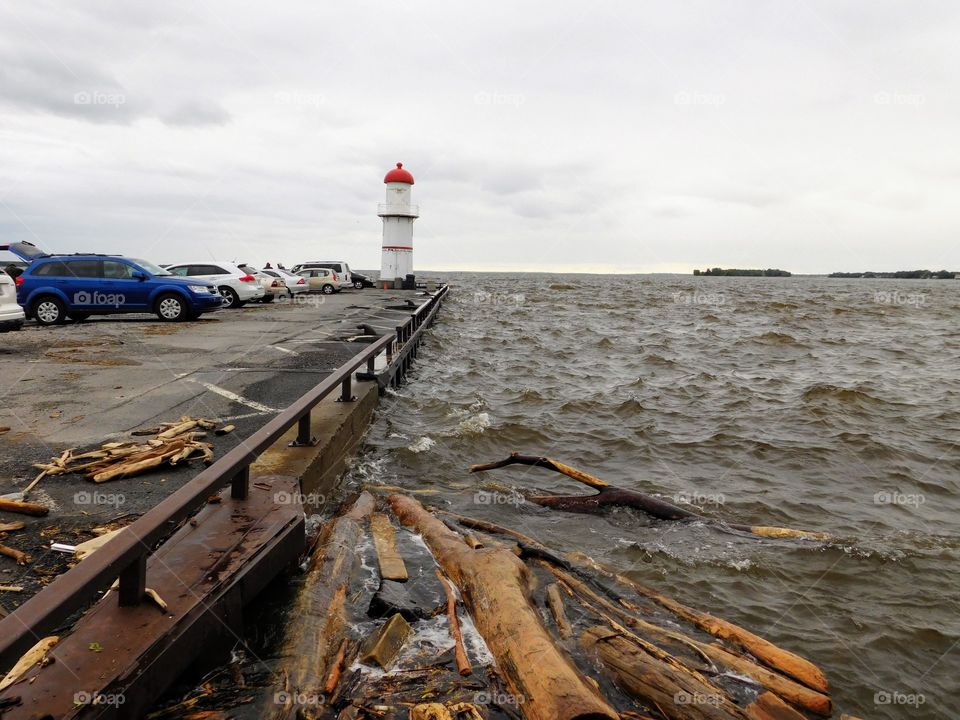 Lachine Lighthouse - Quebec 2017 floods