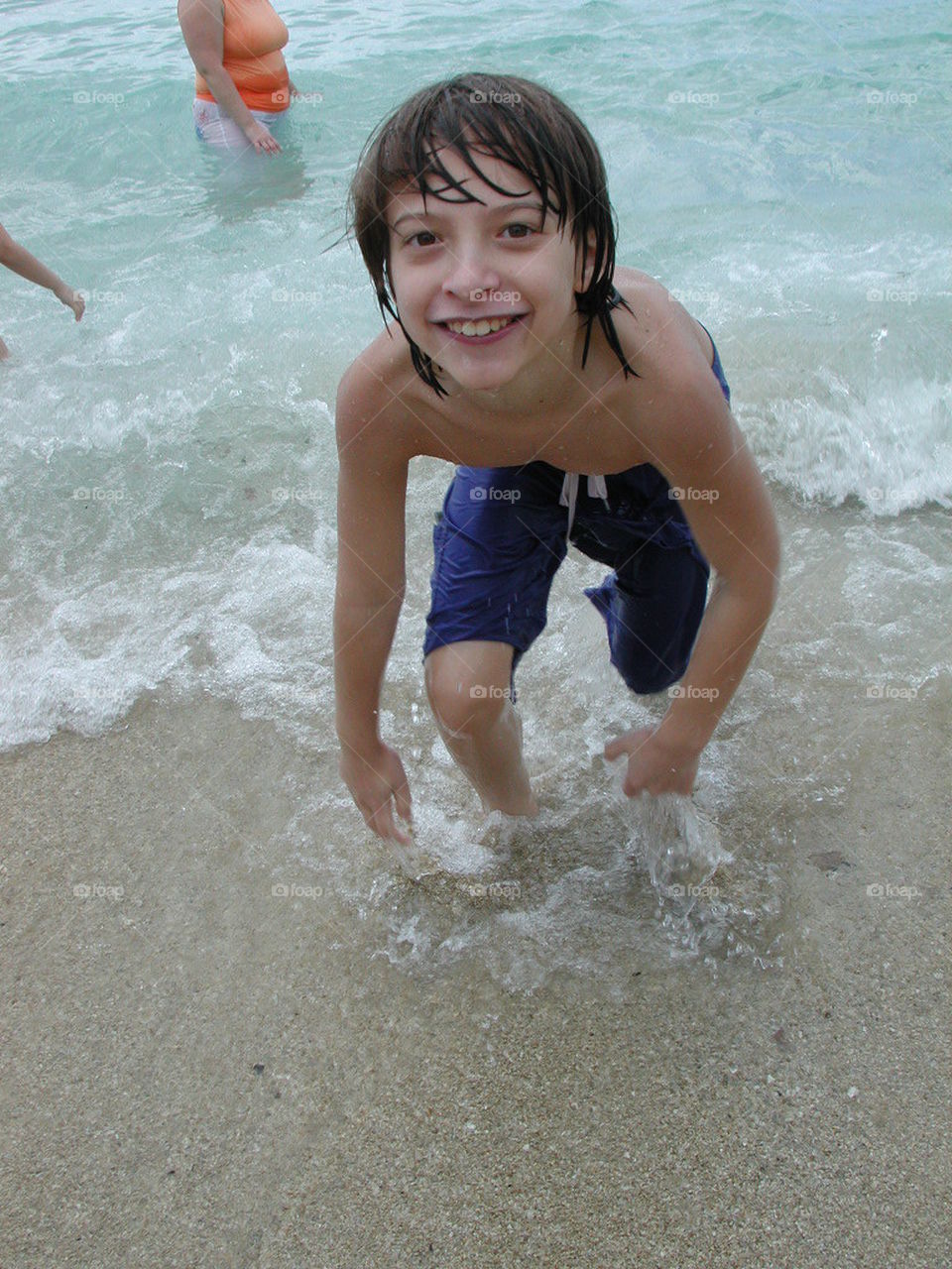 boy on beach
