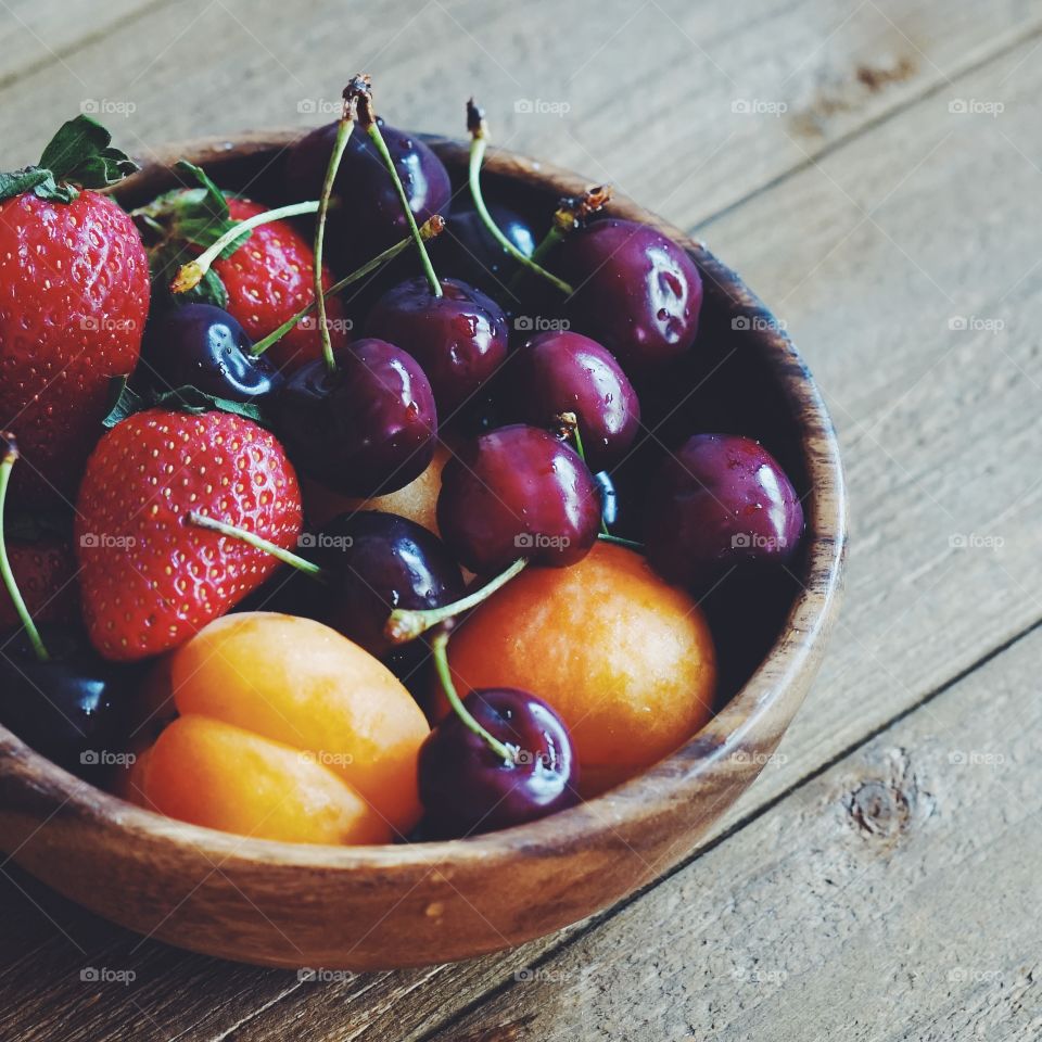 Fruits in the bowl