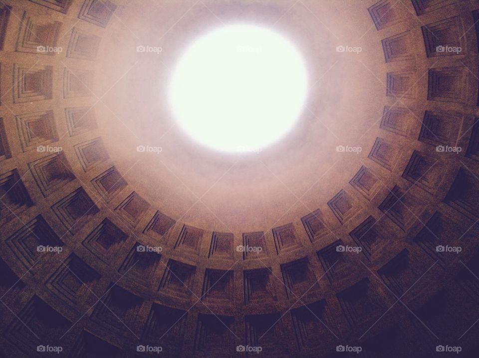 Pantheon Ceiling. Taken in Rome 2014 