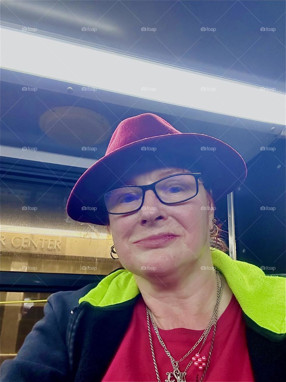 This is me, “Petra Schiller” a.k.a. “Maxine Firefox” a.k.a. “Maximiliane Feuerfuchs” riding the “B43” bus home to “Newtown Creek” and the “Pulaski Bridge” in “Greenpoint”, Bklyn from “Bushwick” where I had to run an errand. 2023. Hypnotic Productions