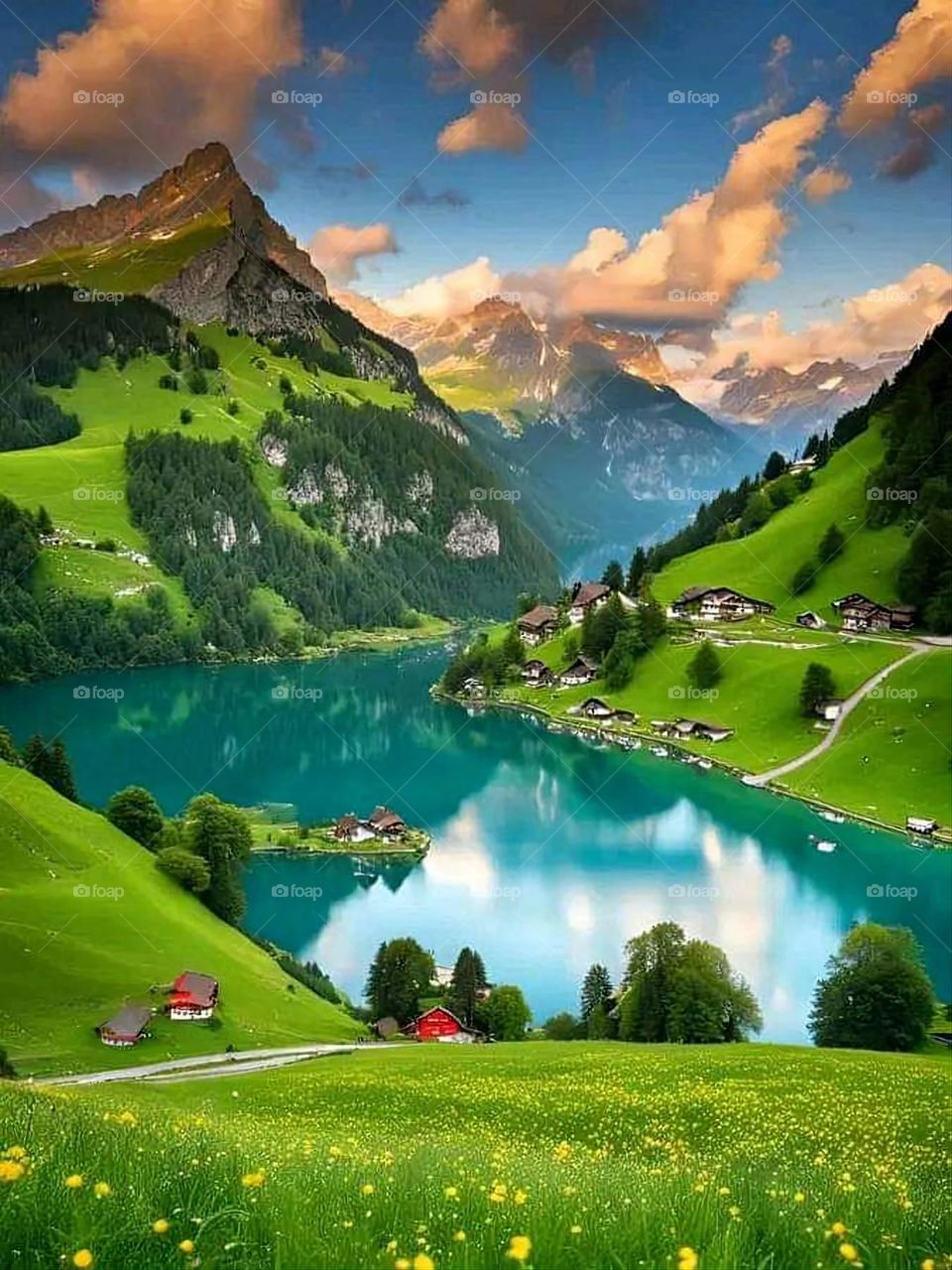 A very beautiful coastal picture on the beach, and the sweetness of the calm water in it is more than wonderful