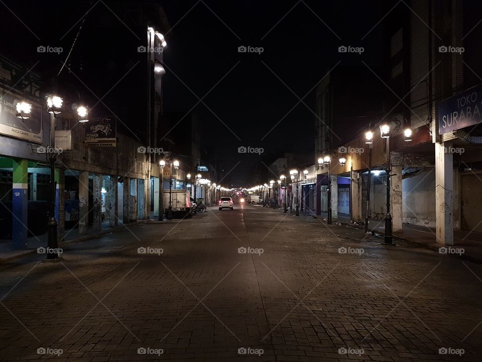 Bandung's Chinatown at Night