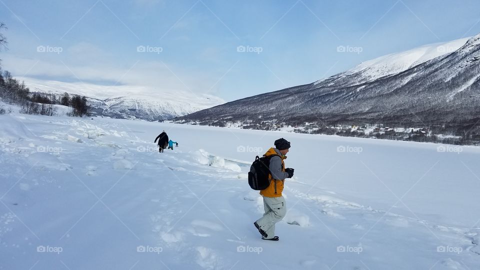 Ice fishing trip