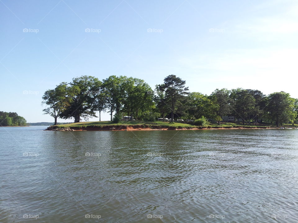 West Point Lake Island