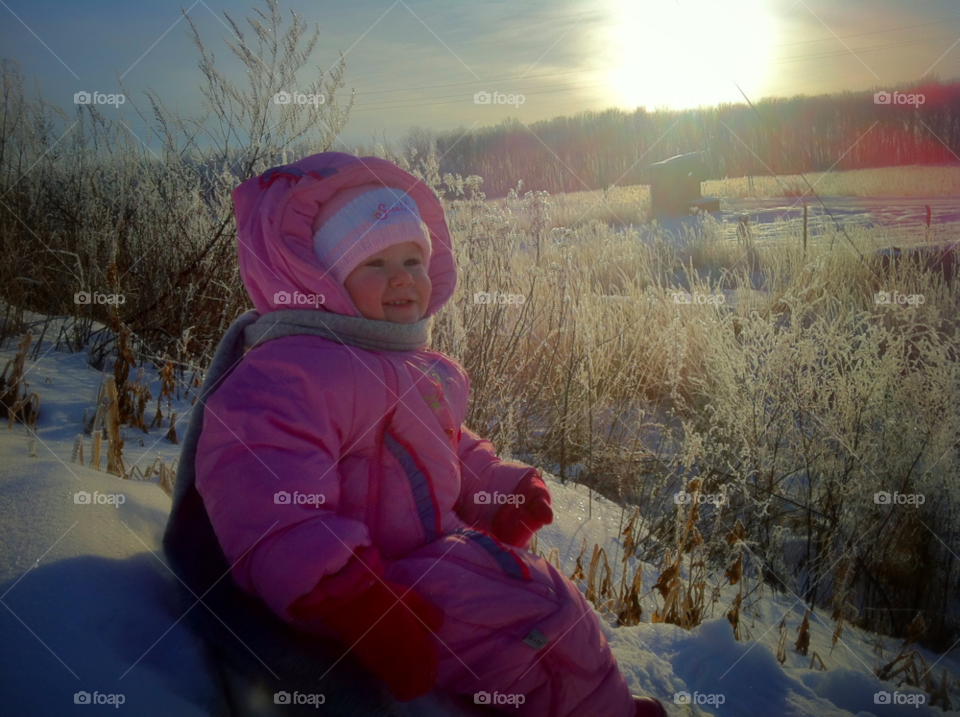 winter happy child country by vladi7