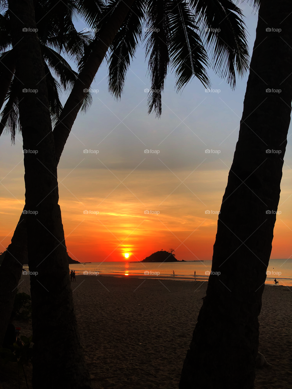 Sunset in Nacpan Beach