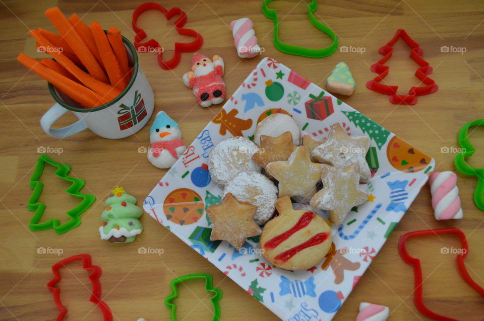 Preparing snacks for Santa