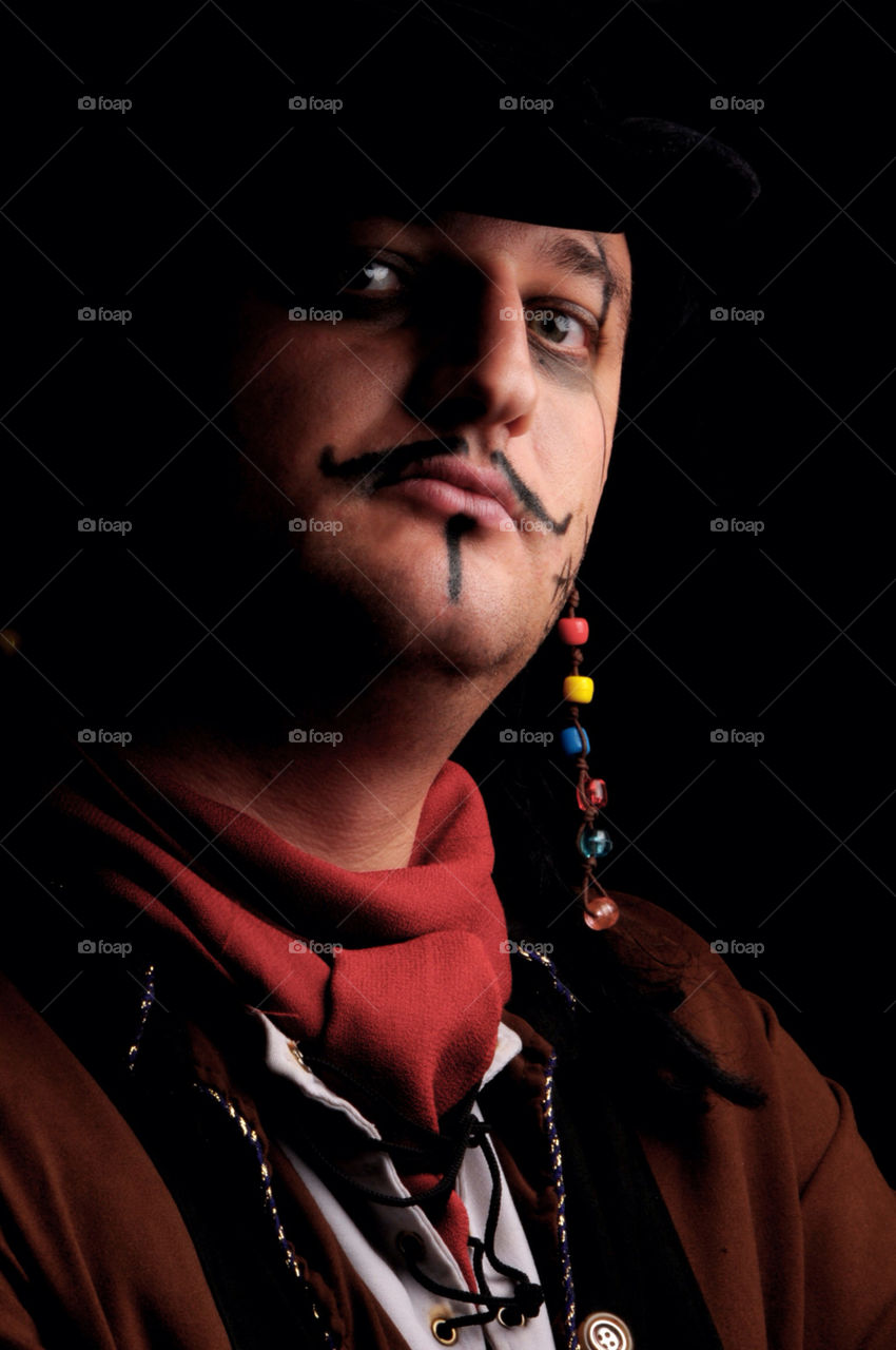 makeup men pirate captain by daniellare