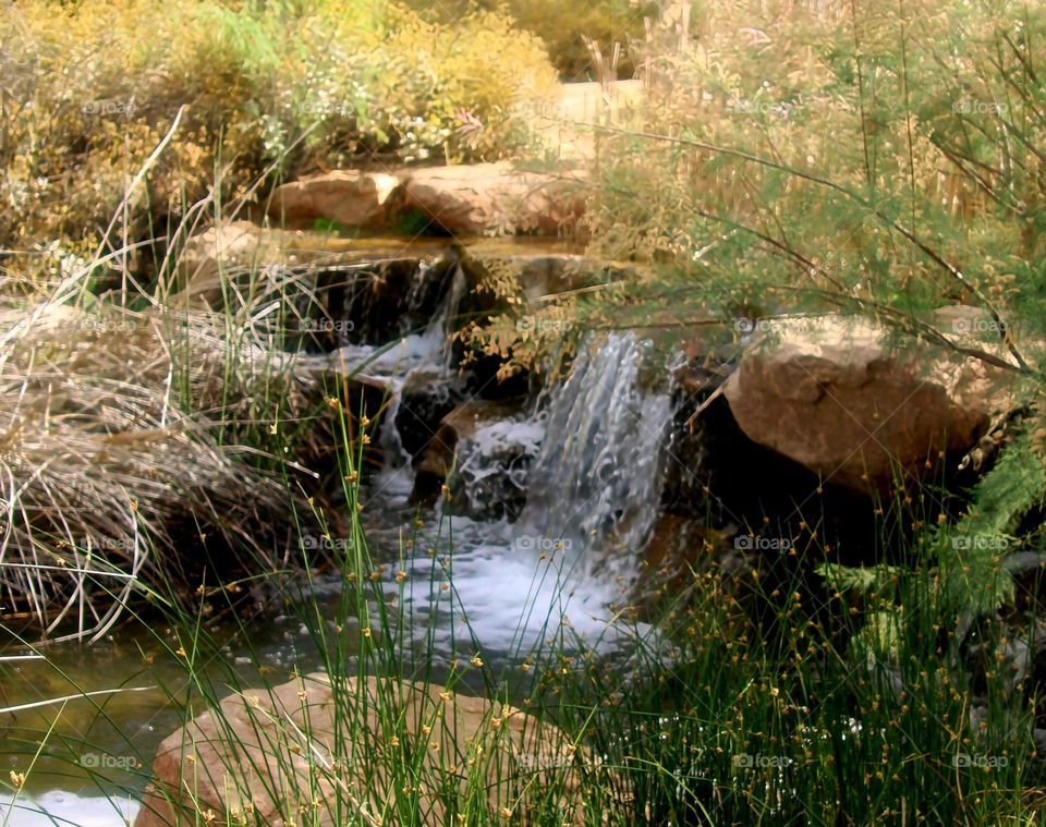 Small Waterfall in Arizona Desert