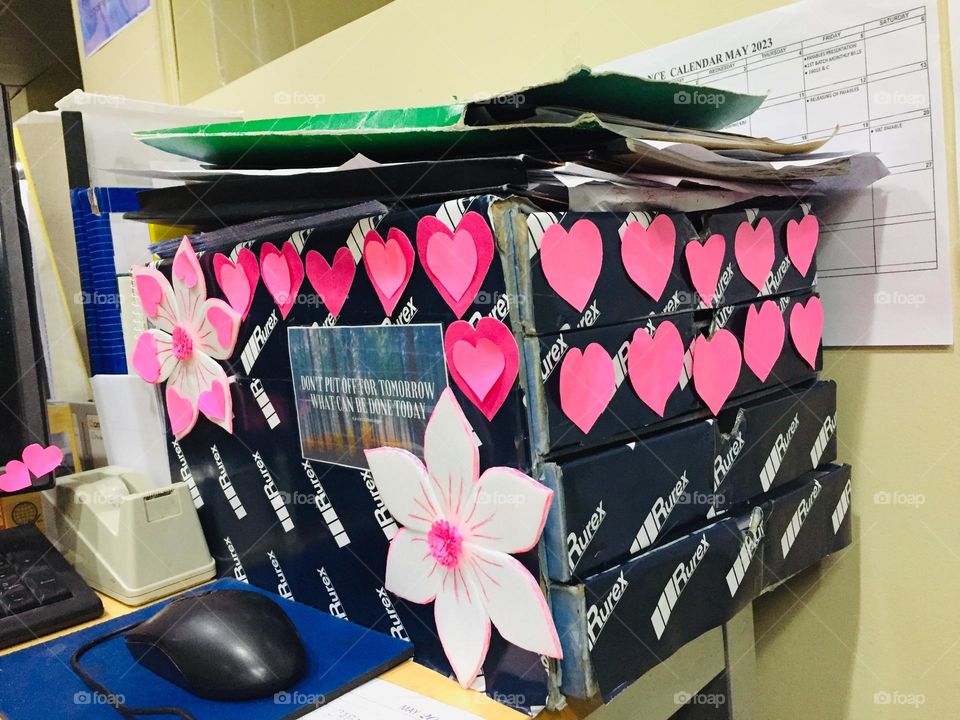 My office drawer in the office