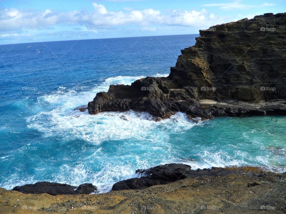 Idyllic view of hawaii islands
