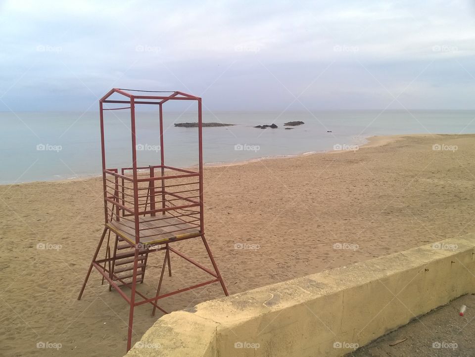beach on early morning