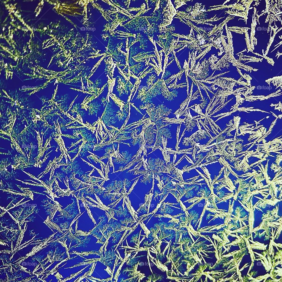 Ice crystals on Window