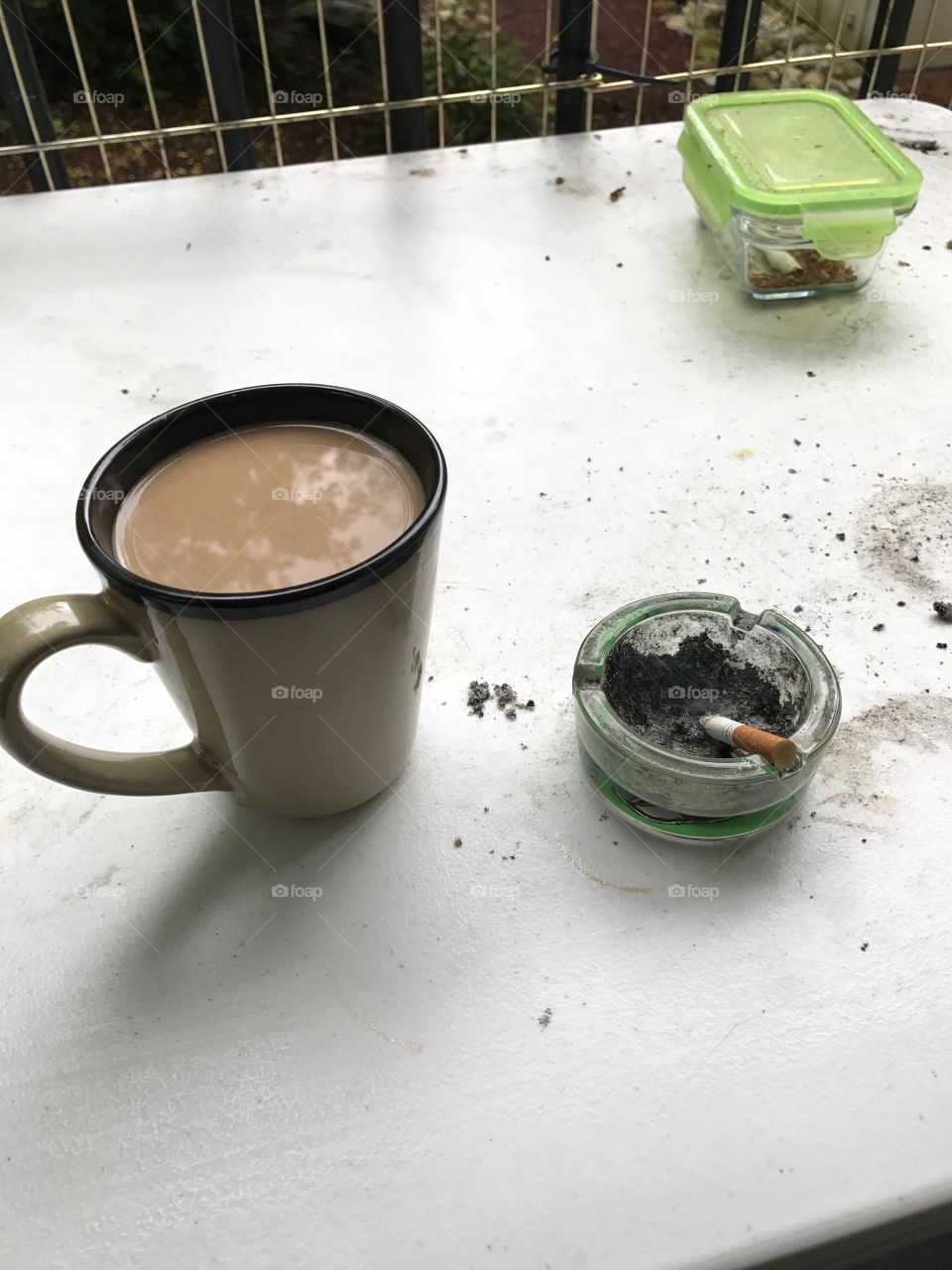 Coffee and a cigarette in the morning. Breakfast of champions!