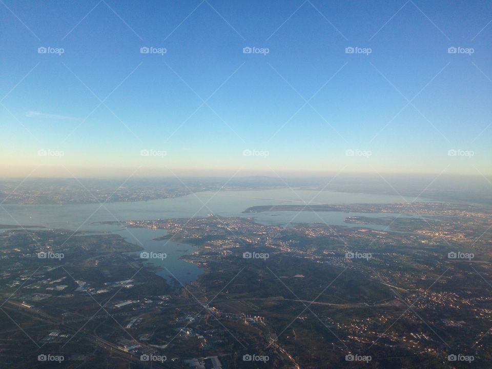 Aerial view, Almada, Portugal 
