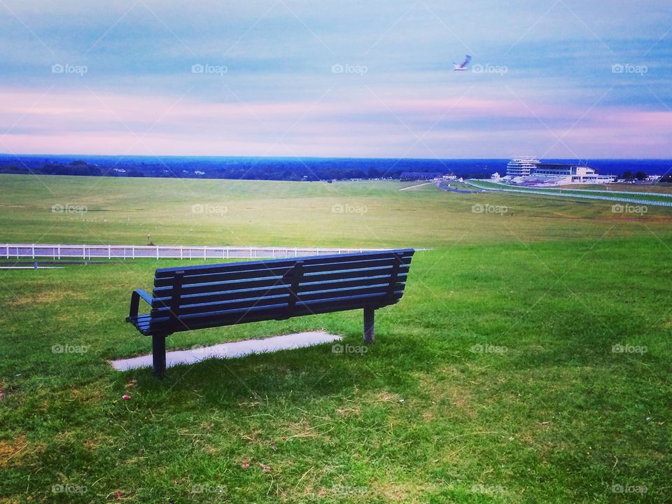 A seat to enjoy the early morning view