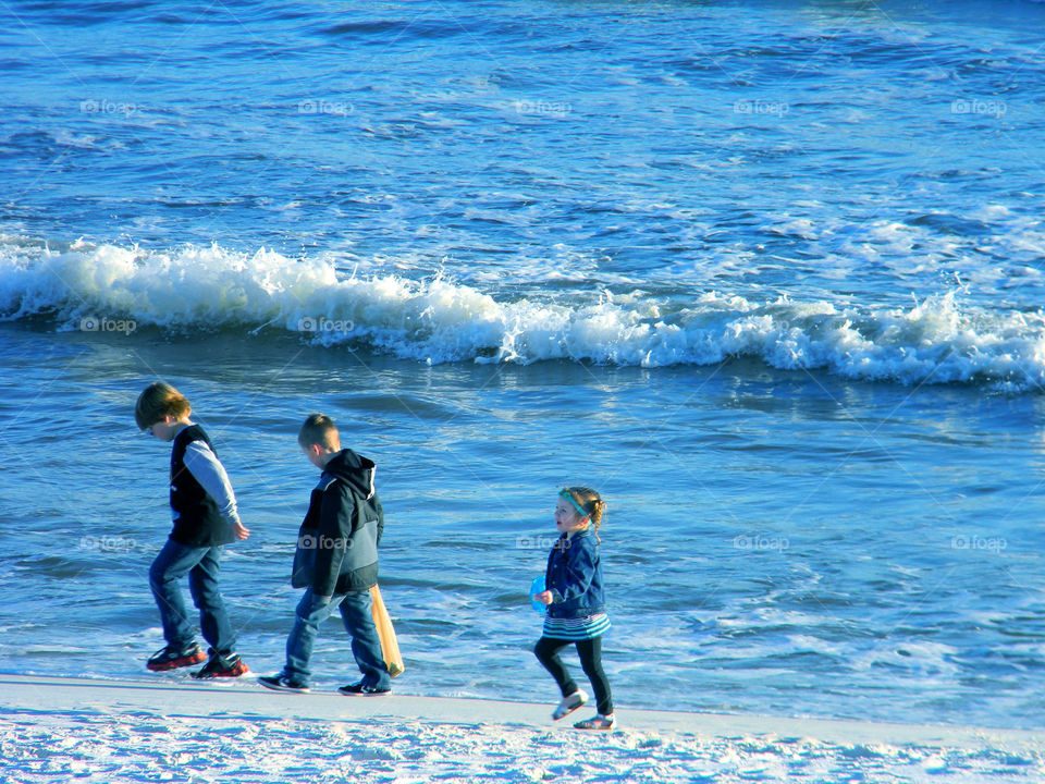 Children . Children on a warm spring day