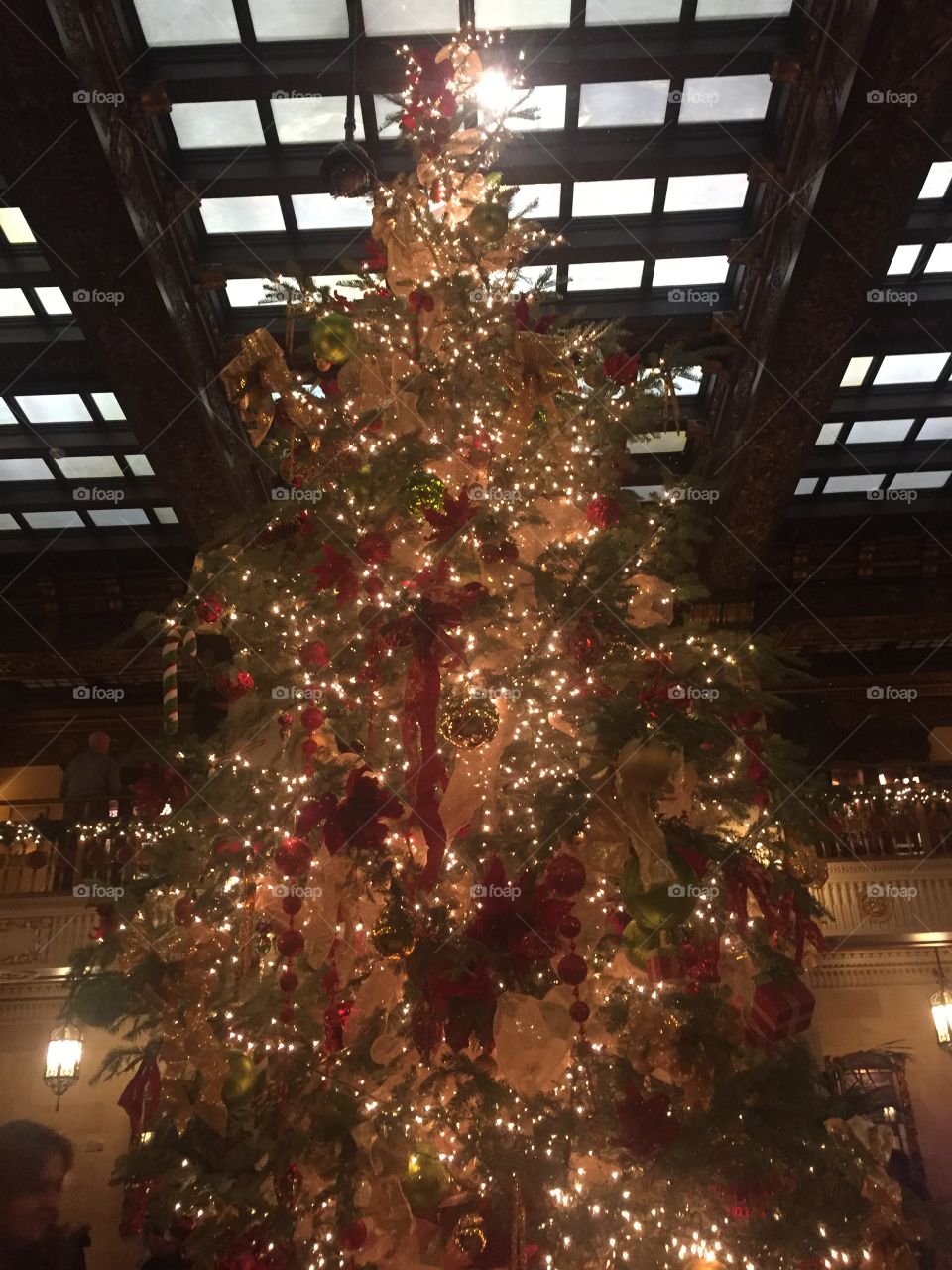 Christmas Tree at The Davenport Hotel