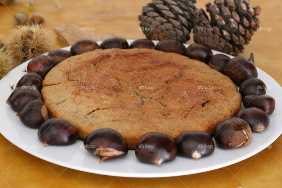 focaccia di castagne