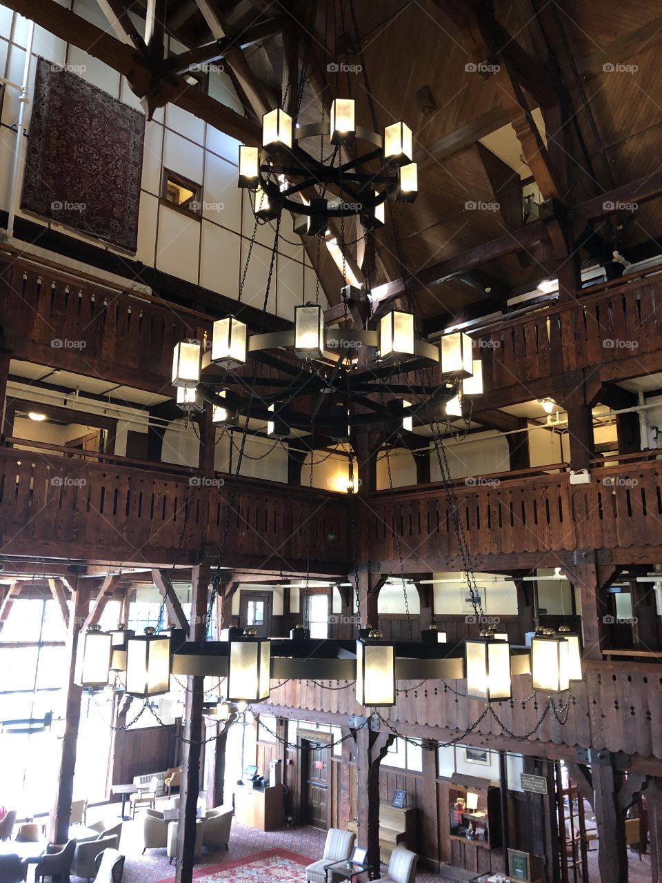 One of the oldest hotels in North America: Prince of Whales hotel in Waterton Park, Alberta, Canada. 