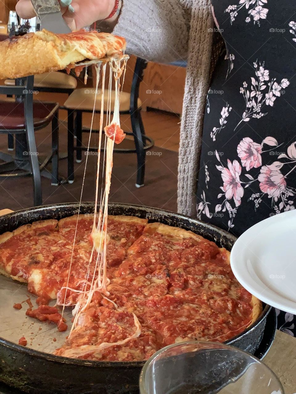 This is truly a rare of Chicago, their famous pan pizza