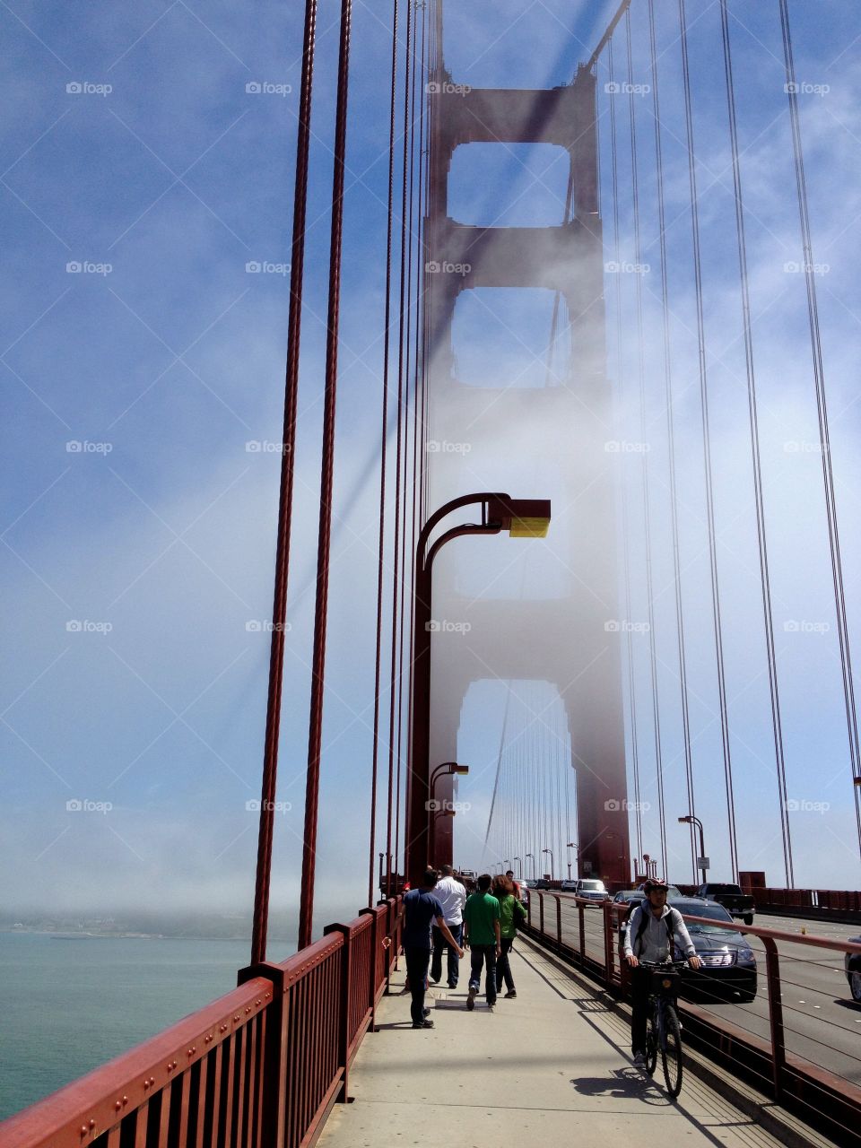 Biking across the Golden Gate