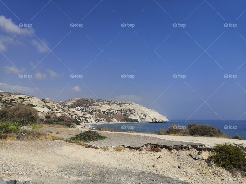 Aphrodite's rock on Cyprus near Paphos