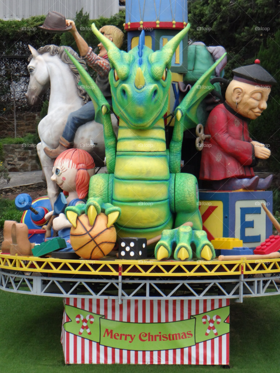 christmas horse carousel dragon by kshapley