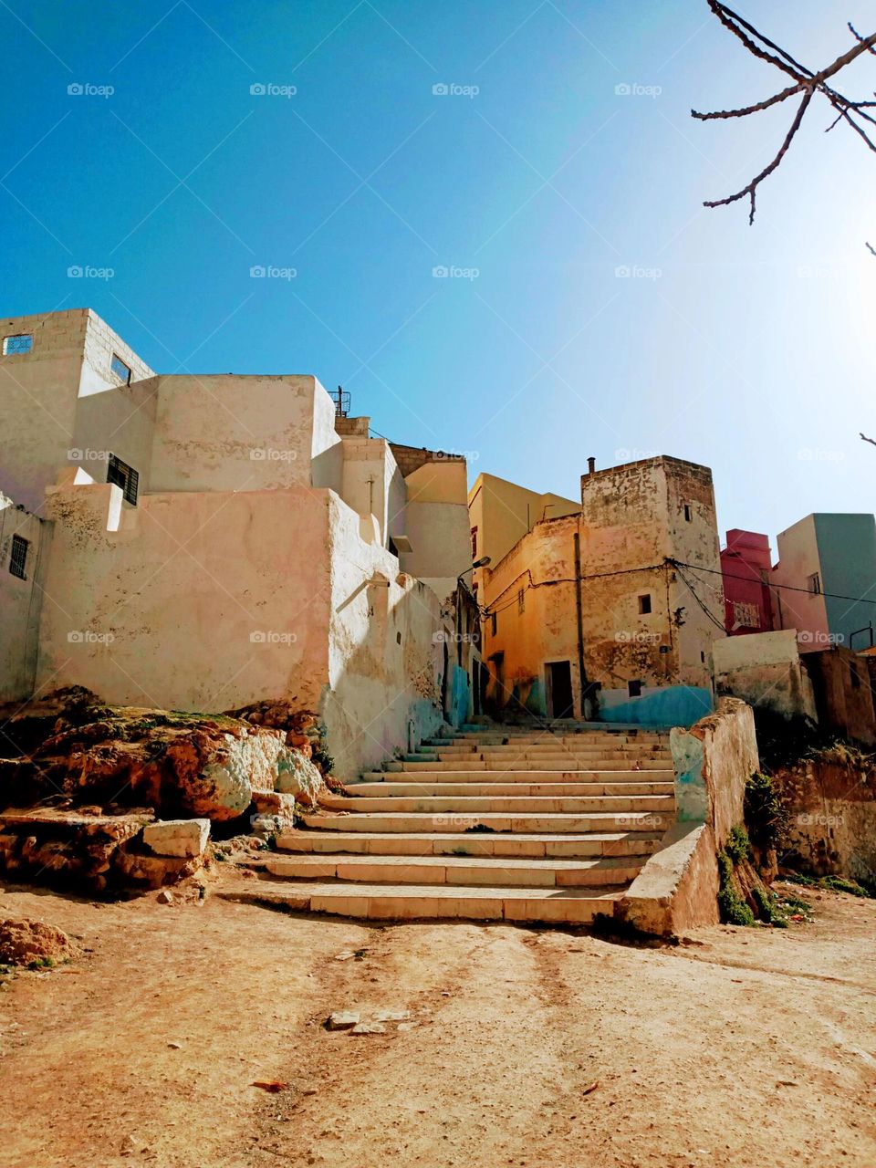 Old building in village Bhalil of morocco