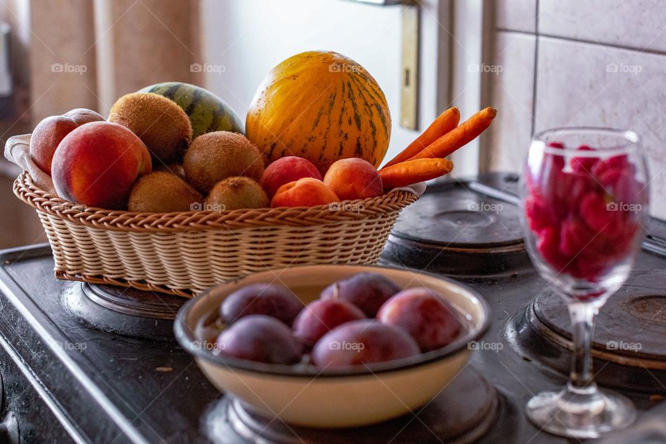 Still life- fresh fruit