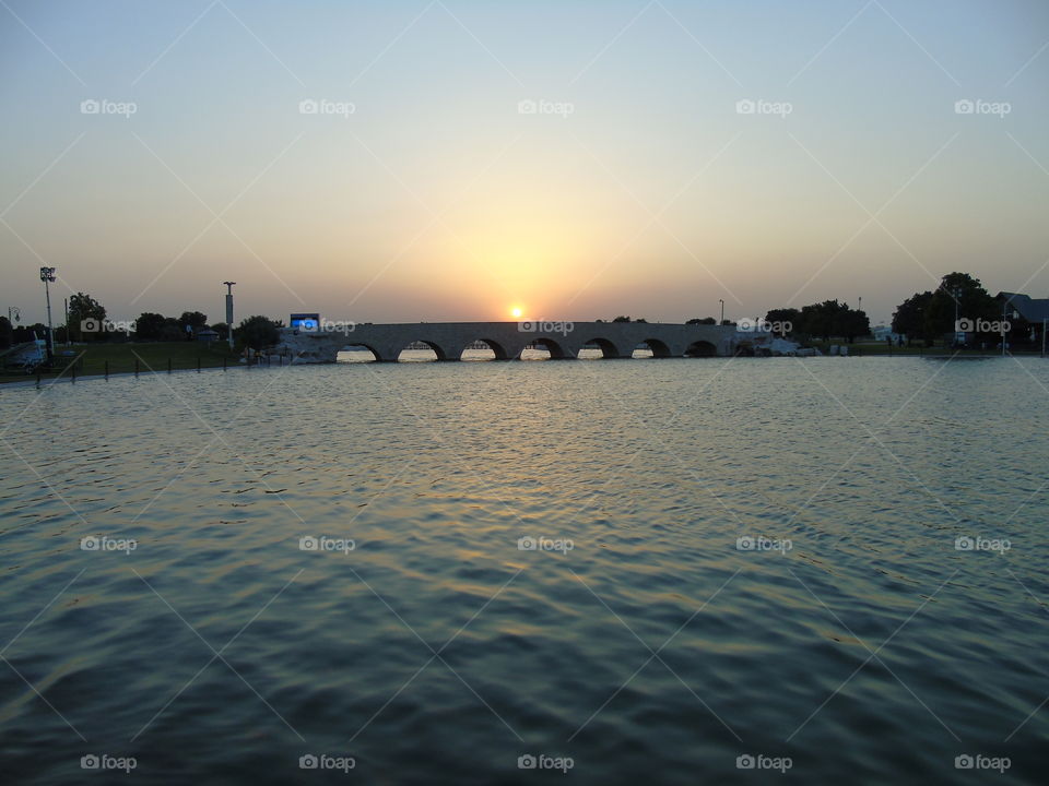 Sunset Behind the Bridge