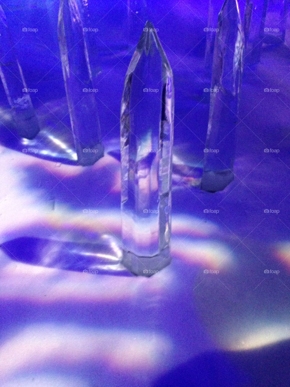 Crystal. Ice crystal statue