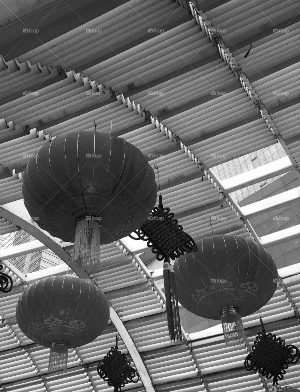 Chinese Hanging Lanterns and Chinese Knots in Shenzhen, China