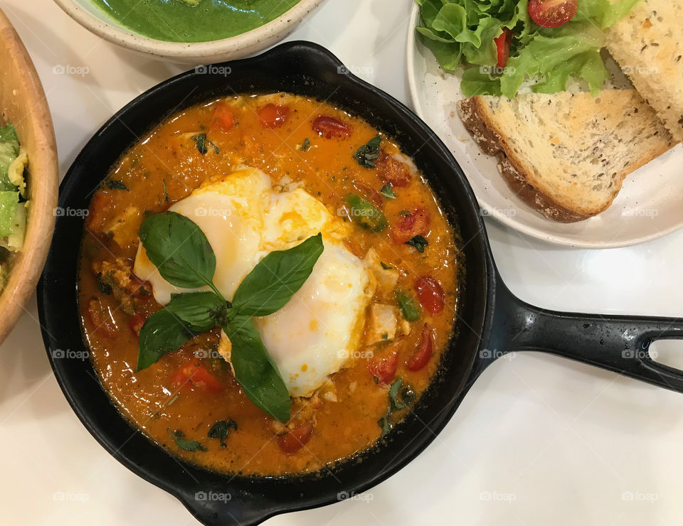 Fusion food mixes Indian food and Mexican food in restuarant in Thailand