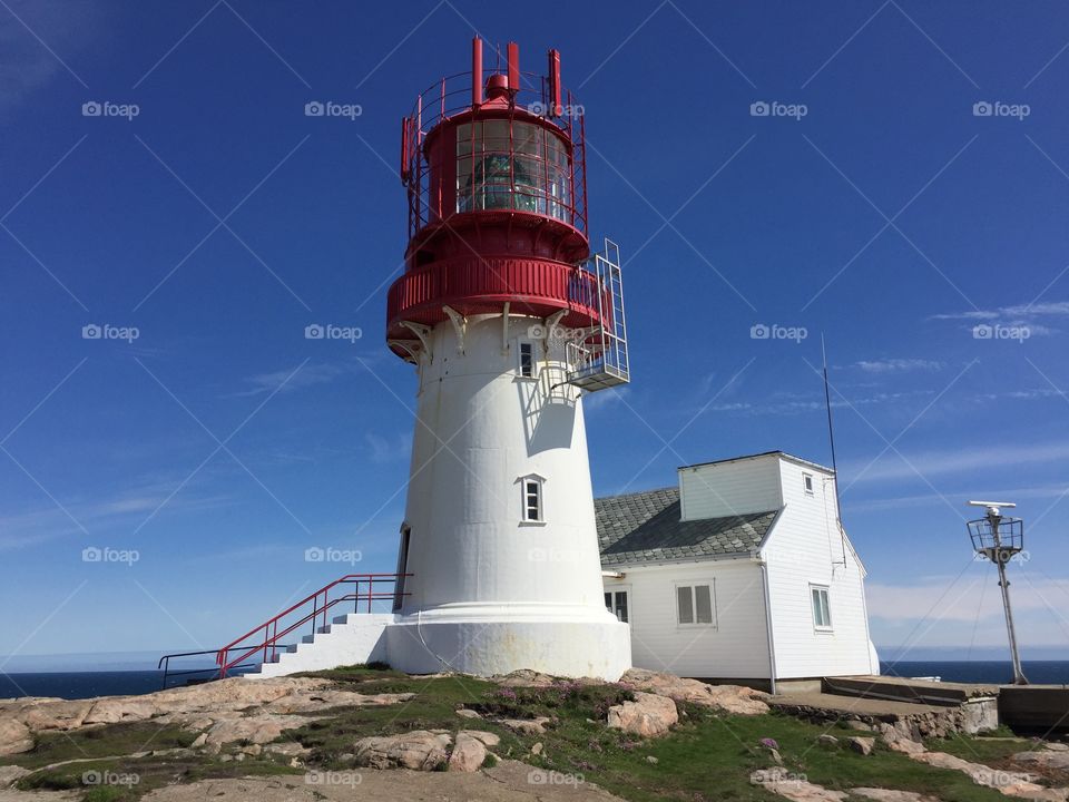 Lindesnes lighthouse. 