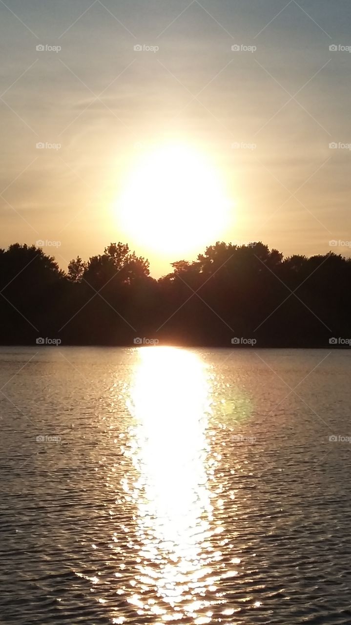 reflection of the sun