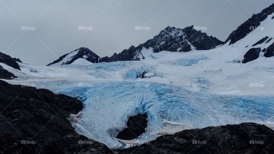 Ice on the mountain