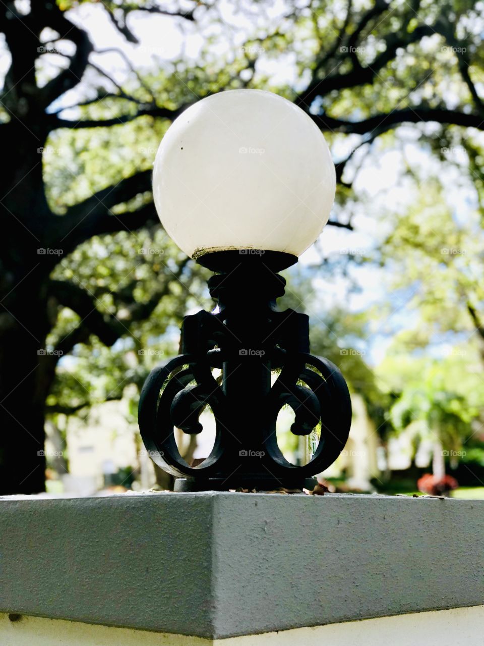 Garden light post