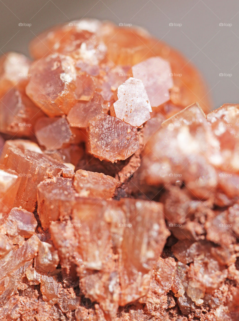 Close up orange minerals 