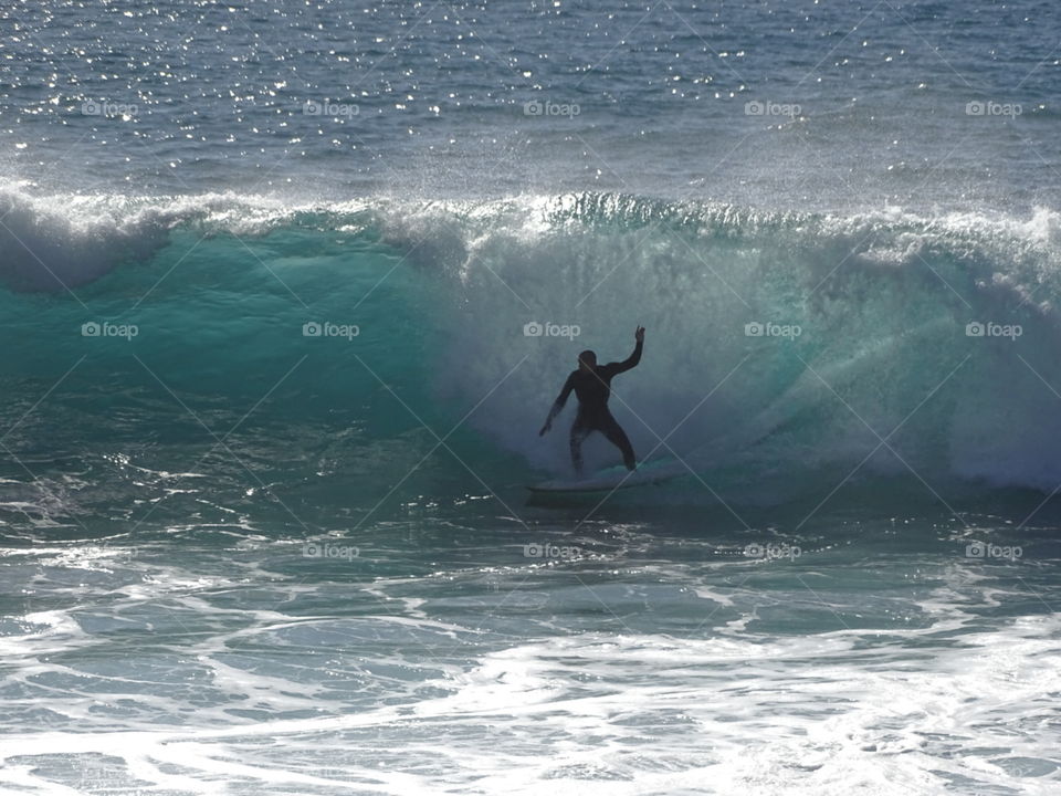Surfing big waves in Madeira!