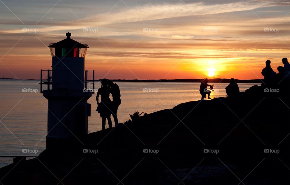 Sunset by the Lighthouse