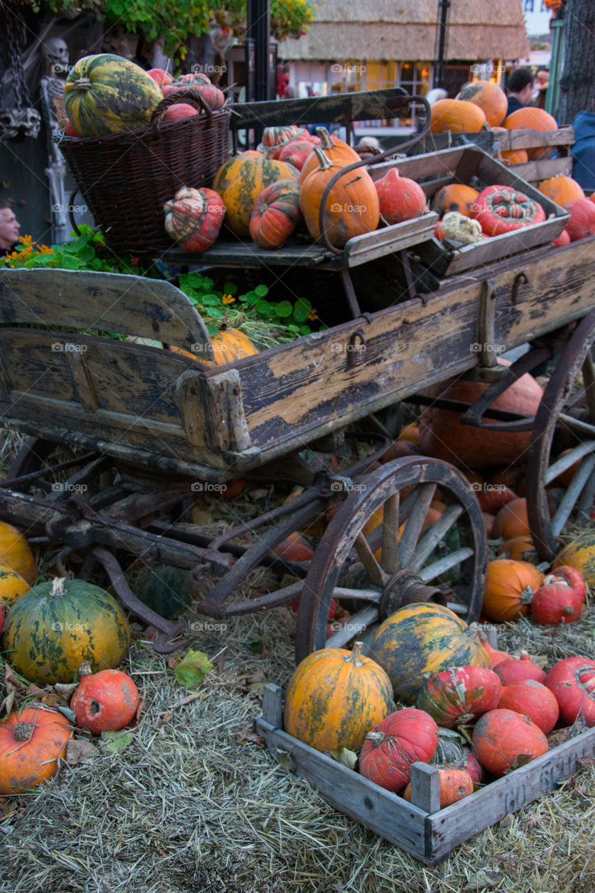 Halloween market in Tivoli Copenhagen Denmark.