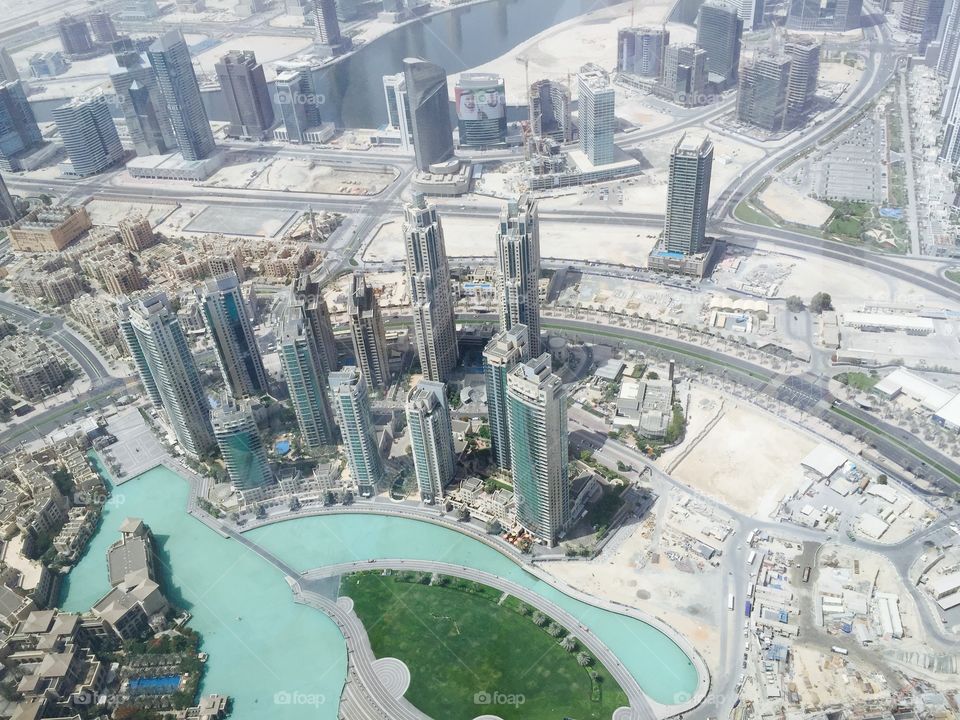 View from the Burj Khalifa in Dubai