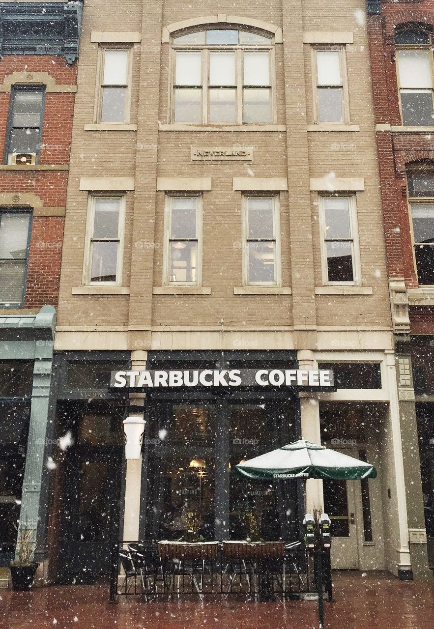 Starbucks and Snow