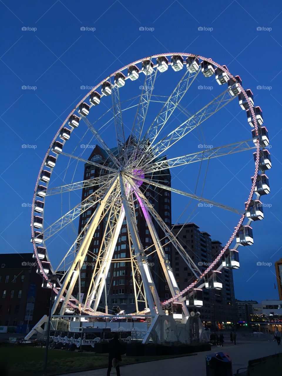Ferris wheel near the Markthal, Rotterdam
