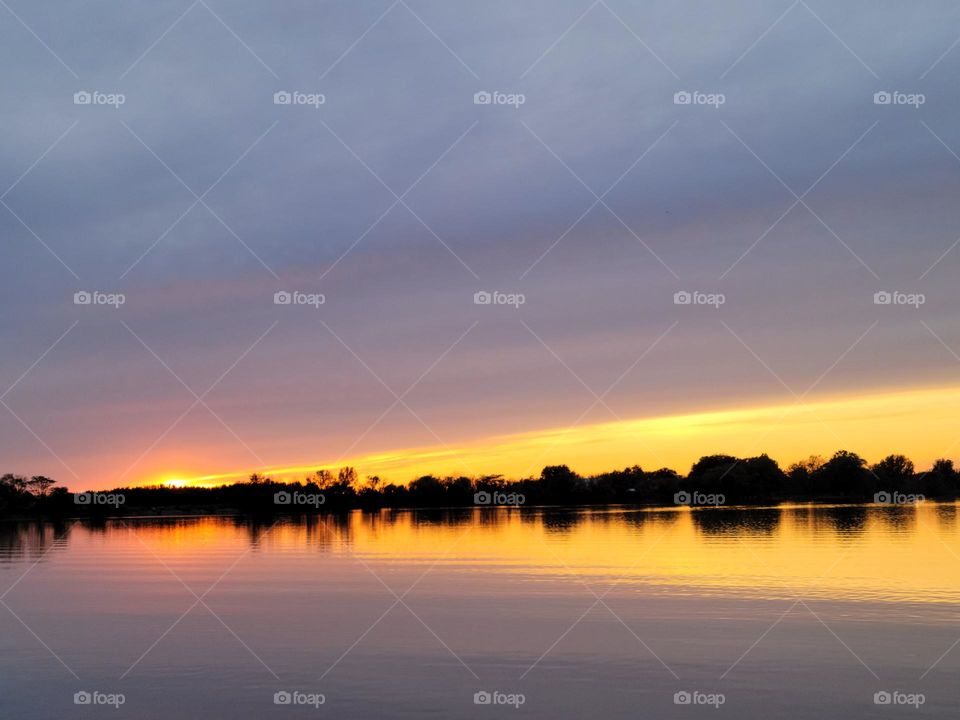 Spring Sunet on the Saginaw River