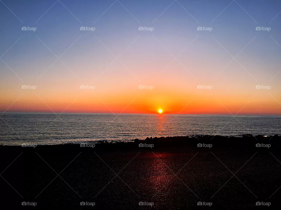 Dusk at the beach 