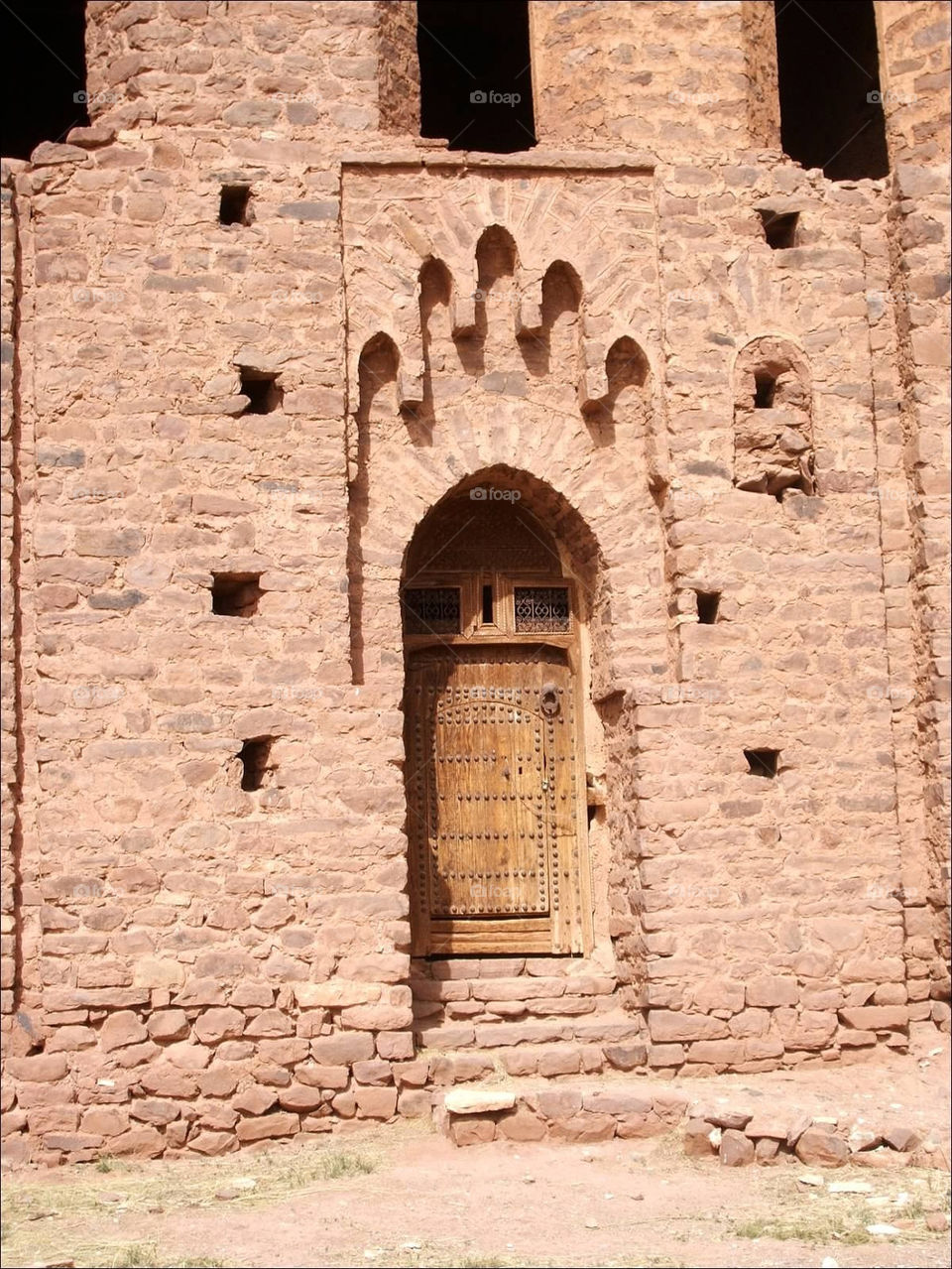 travel architecture door brick by evelovelee