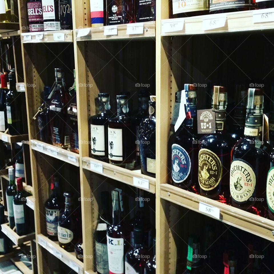 Stock, Drink, Bar, Wine, Shelf